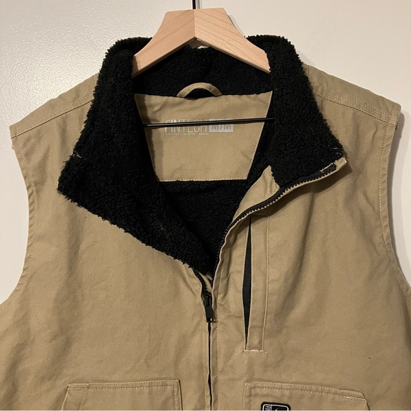 Fintech Heavy Duty Sherpa-Lined Canvas Vest - Fishing, Outdoor, Work - Men’s M - Picture 7 of 9